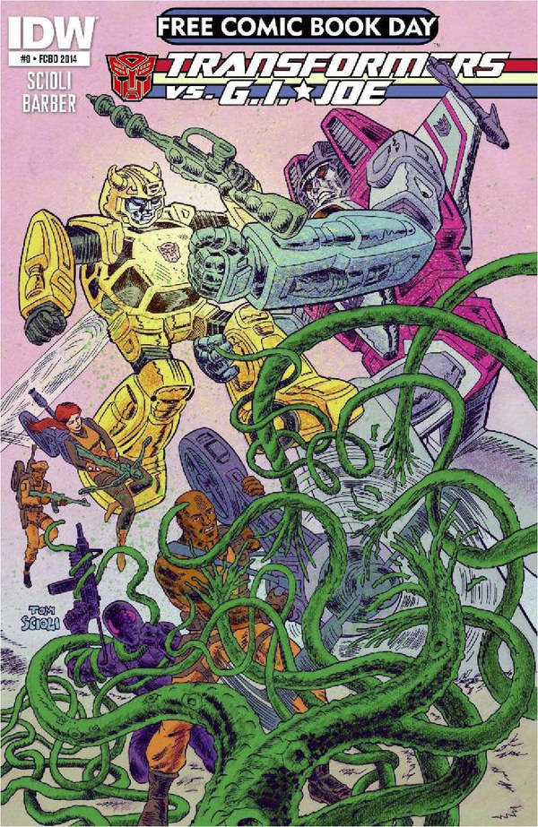 Transformers GI Joe Crossover Comic Book Five Page Preview Images  (1 of 6)